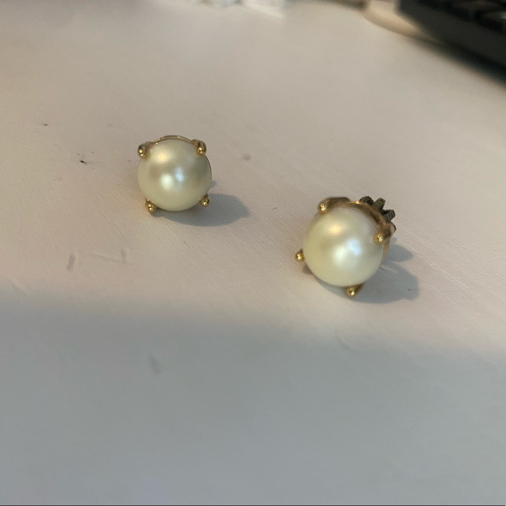Kate Spade faux pearl earrings